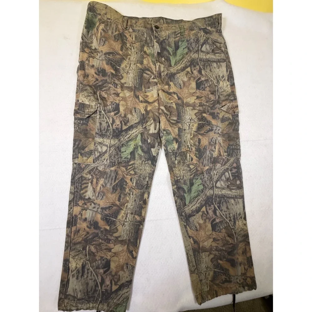 Advantage Timber Camo Cargo Pants Mens XL Regular Waist 40-42 Forest Camouflage